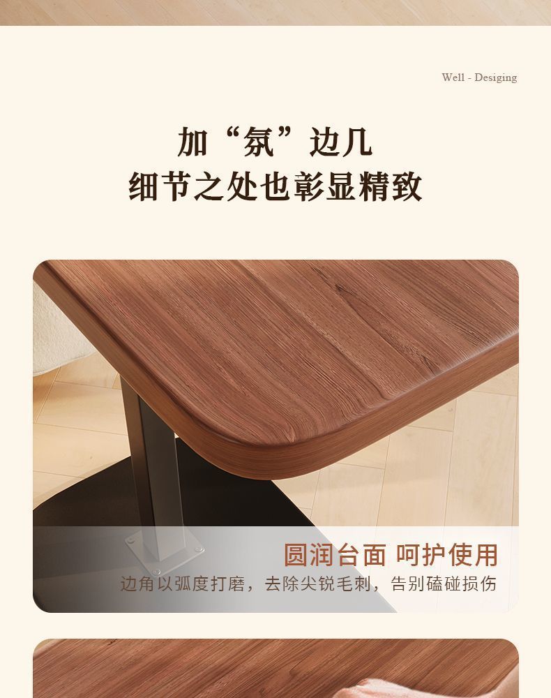 Household bedside, height-adjustable balcony storage rack, small coffee table, side table, mobile sofa, decorative items, bedside table, living room, bedroom pic 14