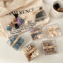 高弹力皮筋发圈 黑色三合一连接头绳扎头发女发饰厂家直销详情77