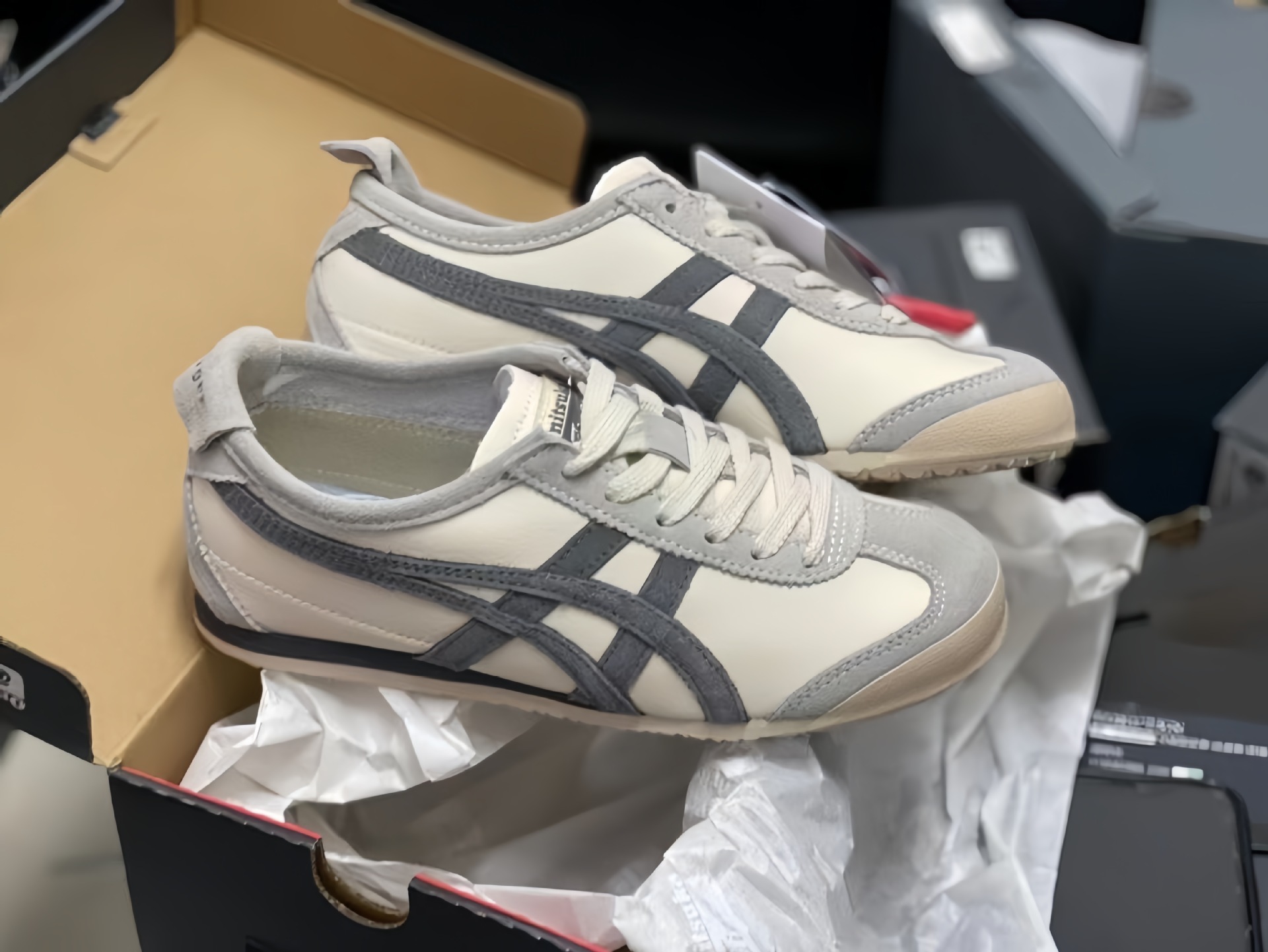 莆田鞋鬼冢虎亚瑟一脚蹬女鞋懒人德迅鞋tiger男鞋情侣运动鞋 纯原详情9