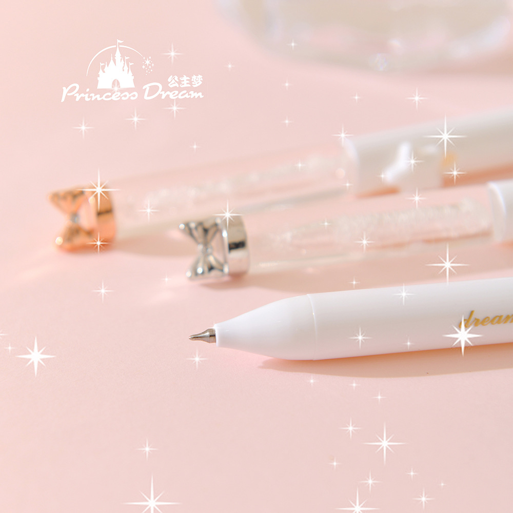 Dreamy butterfly-shaped transparent water drop pen, flower pen, beaded pen, beautiful advertising pen, DIY beaded pen pic 26