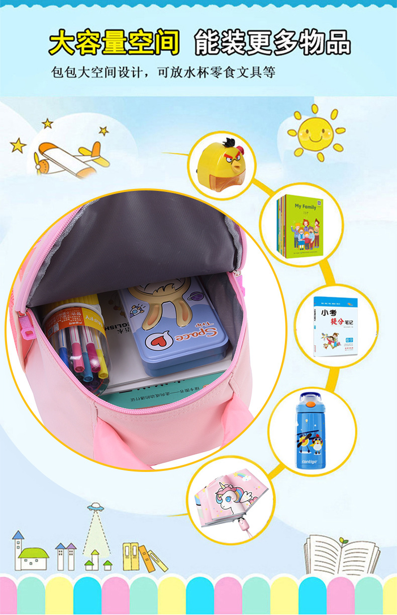 书包幼儿园男女童新款外贸卡皮巴拉书包轻便大容量休闲水豚双肩包详情7