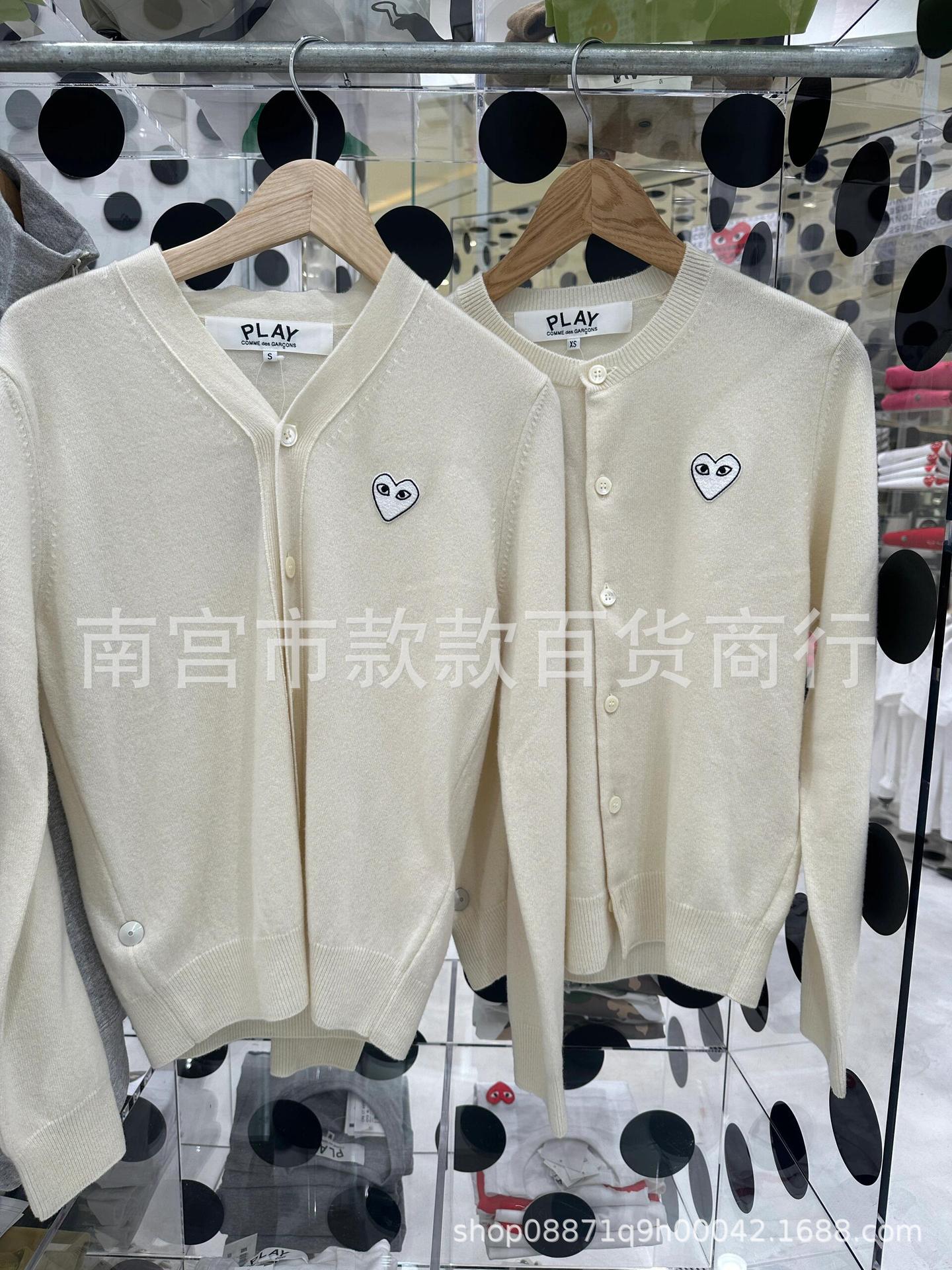 日系爱心羊毛针织衫女play开衫长袖男情侣亲子装川久同款外套保玲详情20