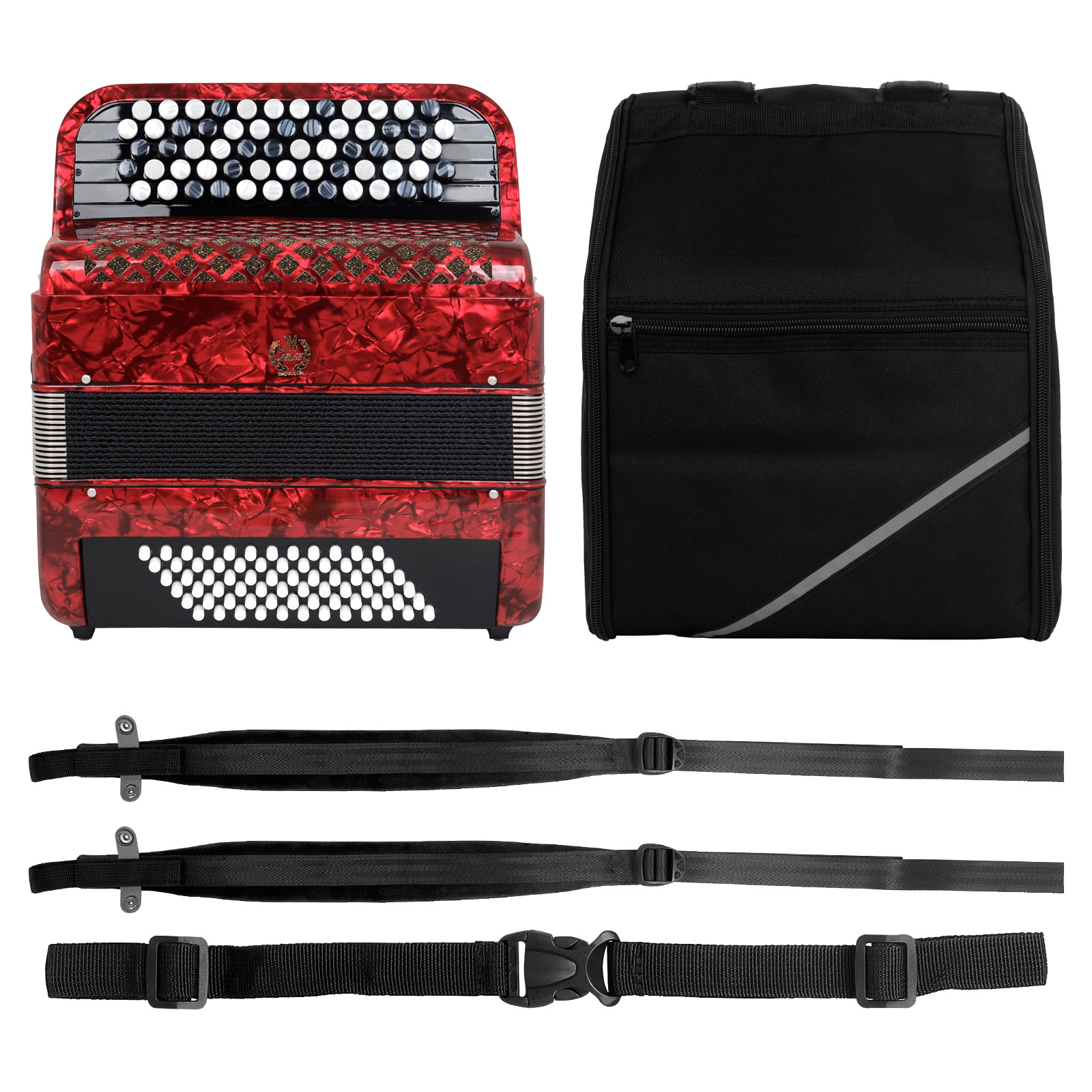 Mebetbayan accordion adult grading performance beginner keyboard instrument 62-key 72-bass accordion pic 7