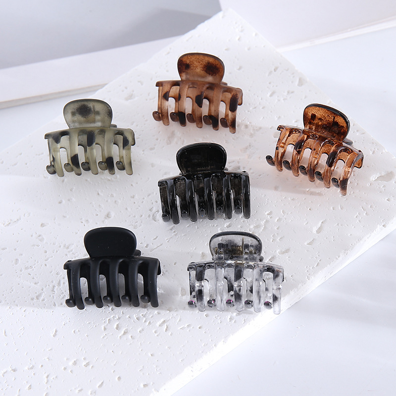 Coffee-colored small hairpin, matte and frosted bangs, hair clipper, small hair clipper for top and side decoration, cross-border hair accessory wholesale pic 13