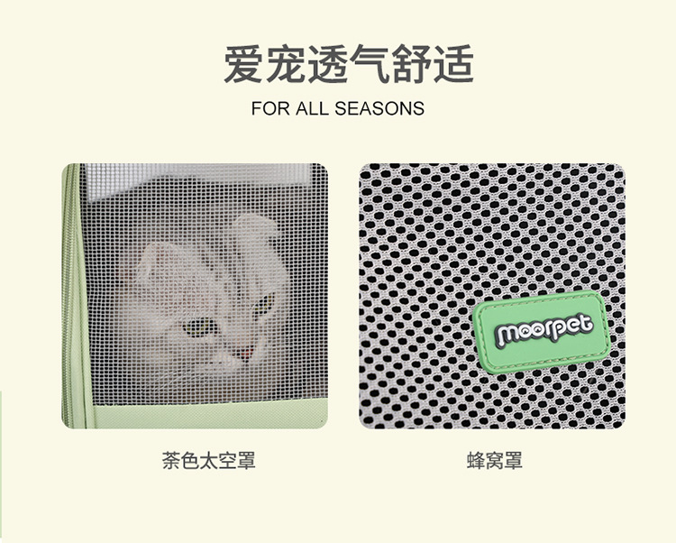 New pet fashion backpacks: cat bags, dog bags, crossbody bags, portable cat double-shoulder pet bags for going out pic 9