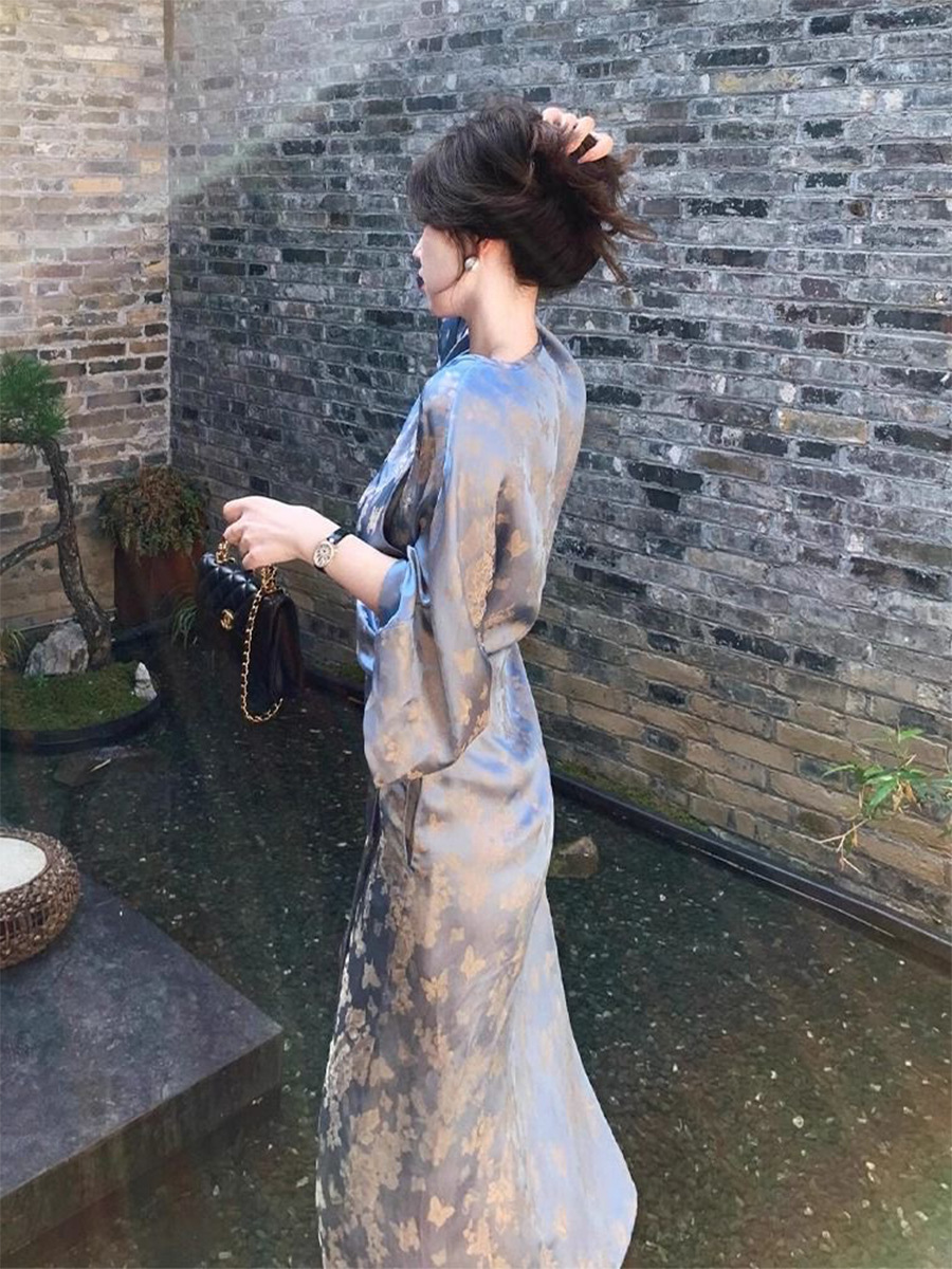 新中式女装2024夏装国风连衣裙高端改良旗袍年轻款小个子日常可穿详情6