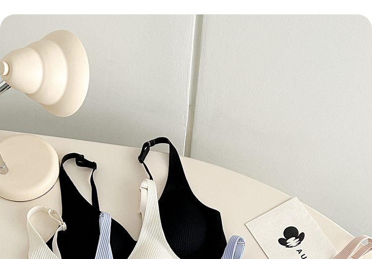 Soft support jelly strip seamless sexy bra for women, thin and small chest, gathering to look smaller, comfortable bra without steel rings, summer pic 38