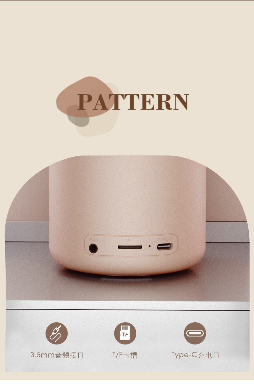 2025 New Bluetooth speaker, subwoofer, mini and fresh desktop speaker, high sound quality, portable for outdoor use pic 13