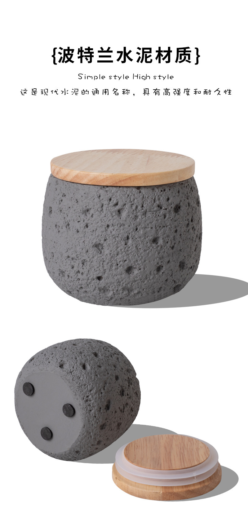 Pet funeral products: Ceramic urn for pets, six colors, wooden lid, texture design, pet urn for ashes, pet funeral products pic 10