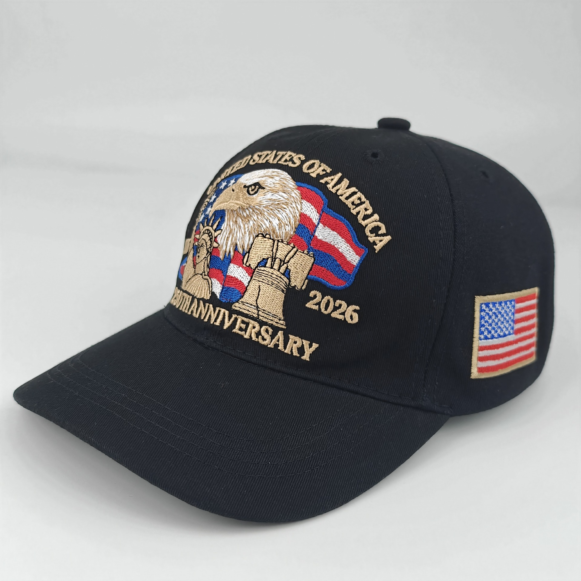 New in-stock American 250th anniversary commemorative baseball cap, three-dimensional embroidered commemorative cap, cross-border headband baseball cap pic 38