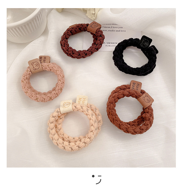 升级版加宽加厚发圈皮筋女提花纹路高弹力耐用头绳时尚马尾发绳1详情22