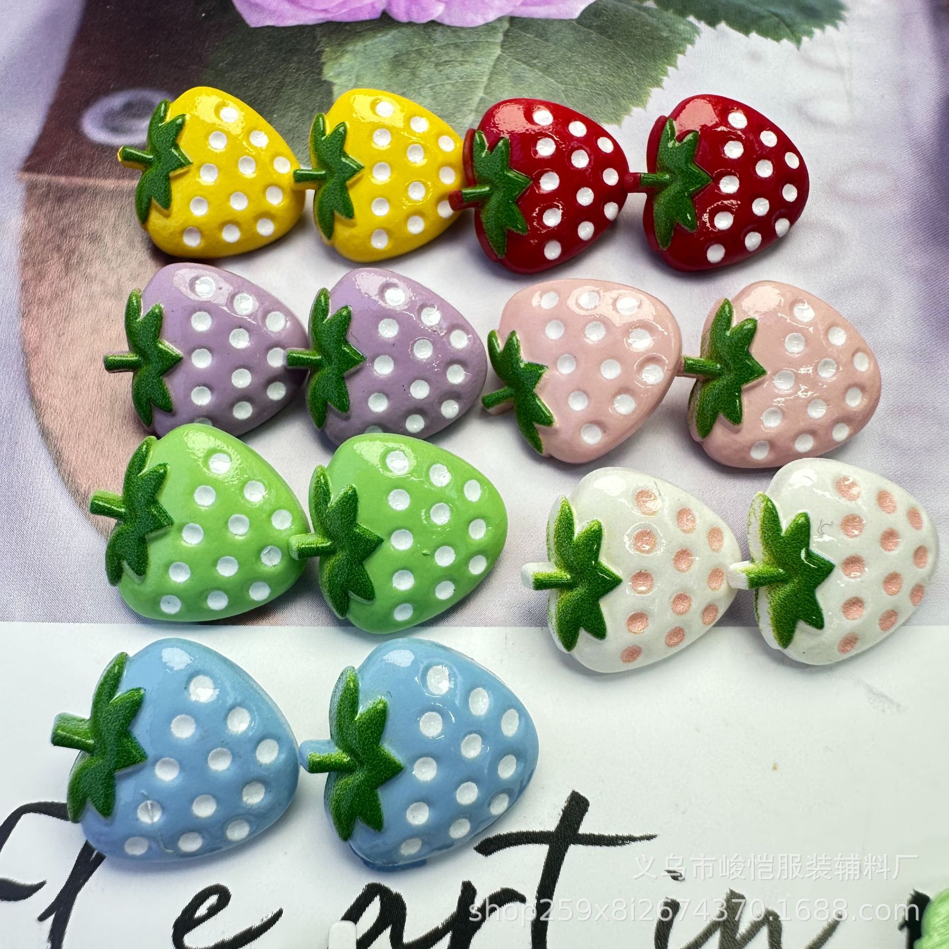 diy resin accessories for watermelon, strawberry, pineapple and apple, fruit slices, hair accessories, hair clips, cream glue, oiling and colorful buttons pic 16
