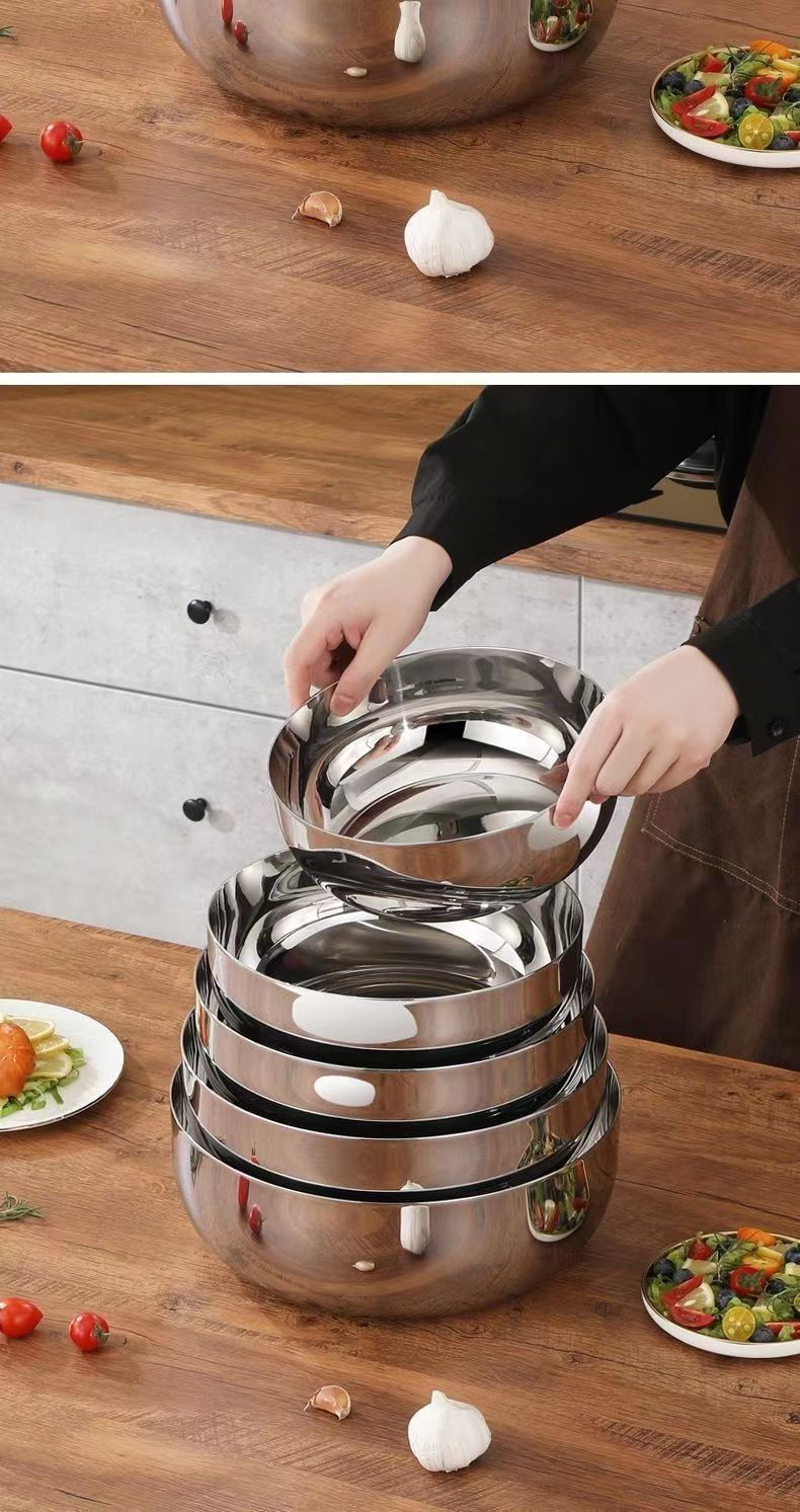 316不锈钢和面盆特厚家用不锈钢汤盆食品级不锈钢盆厨房洗菜盆详情20