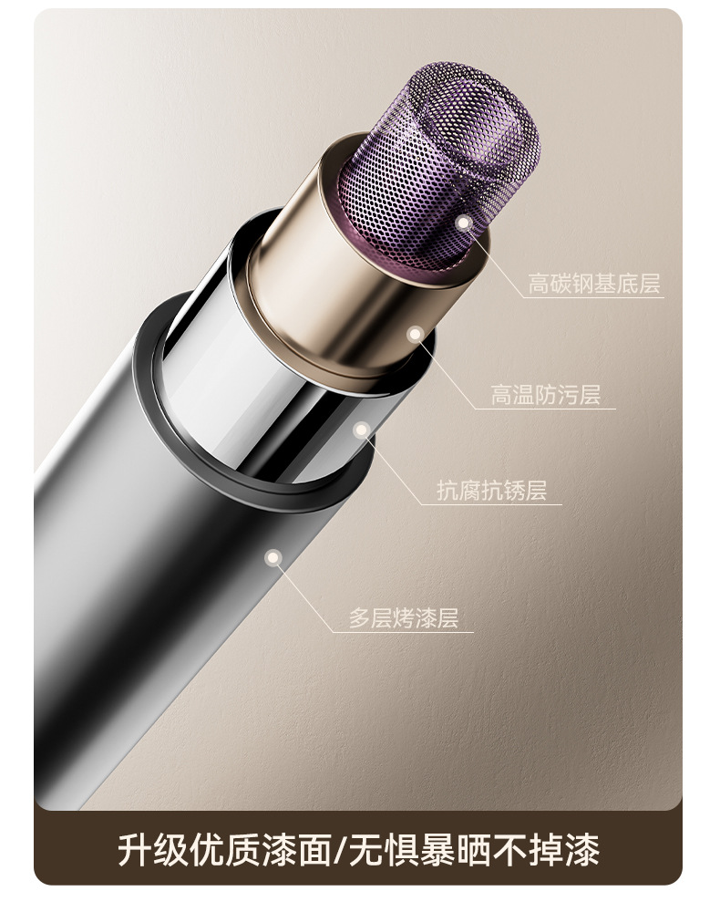 百悍晾衣杆伸缩免打孔窗帘杆家用卫生间浴帘杆衣柜挂衣杆伸缩杆详情20