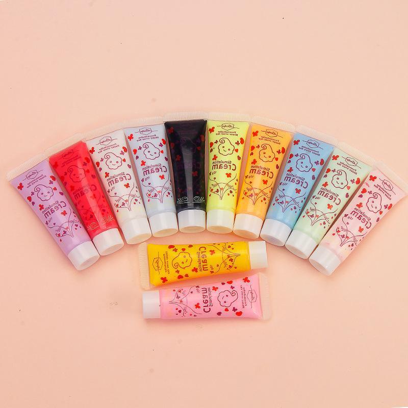 Handmade colored cream glue diy material kit, notebook clay cream glue accessory set, wholesale of simulated cream glue pic 9
