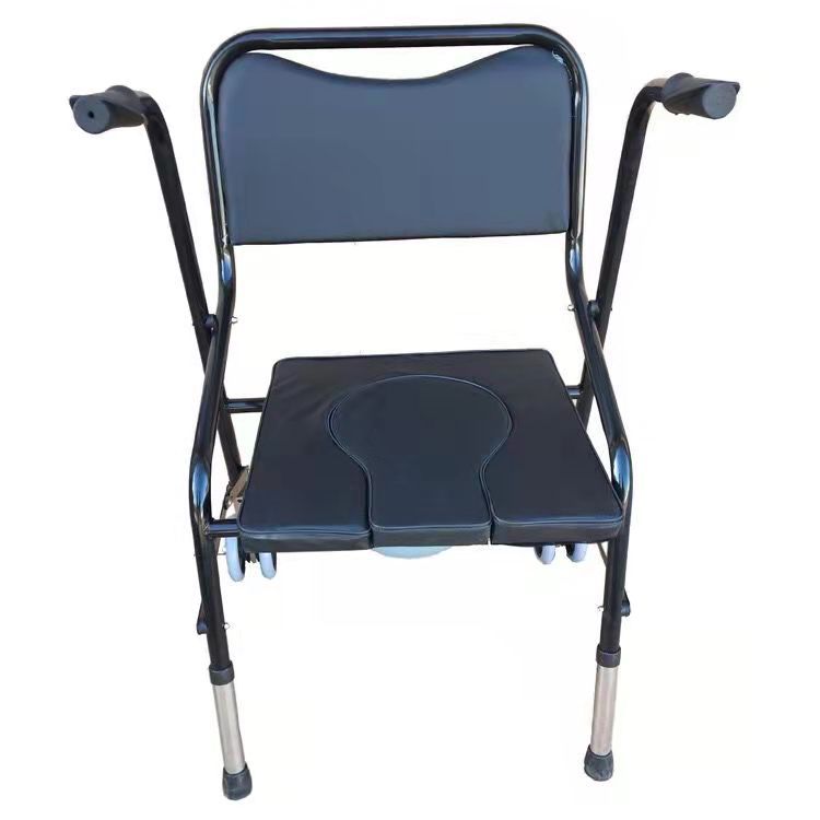 厂家直销源头批发老人助步器带坐便助行器康复器材四脚折叠助走器详情8