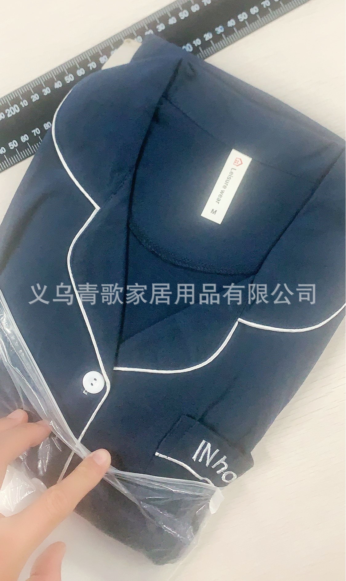 T开衫加大秋新款针织棉家居服套装女长袖舒适睡衣欧美衬衫式睡衣详情18