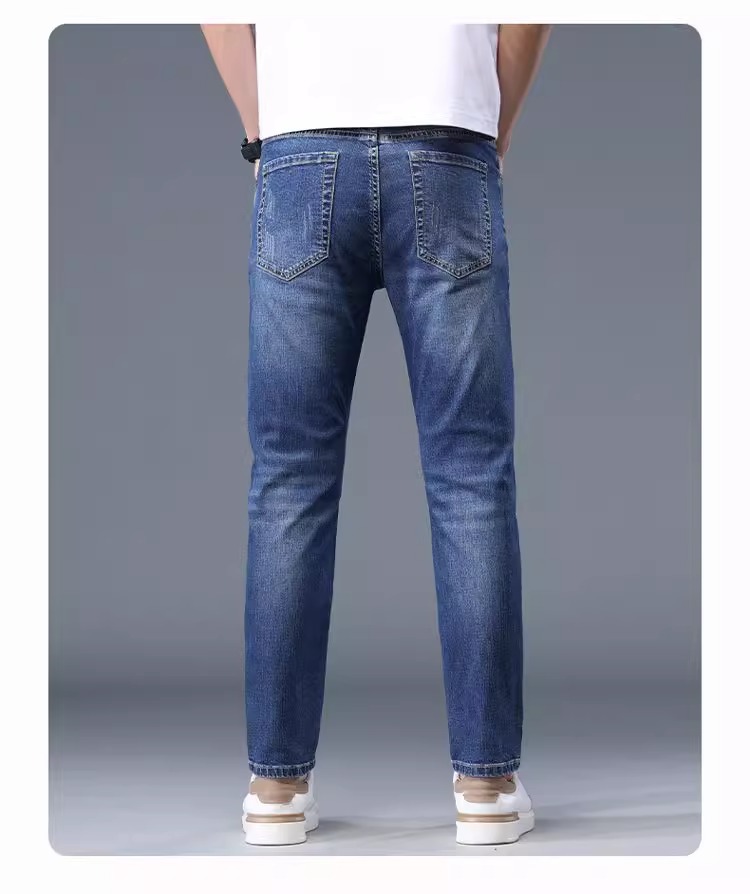牛仔裤男士修身直筒弹力休闲百搭九分裤2025春夏新款韩版潮流男裤详情26