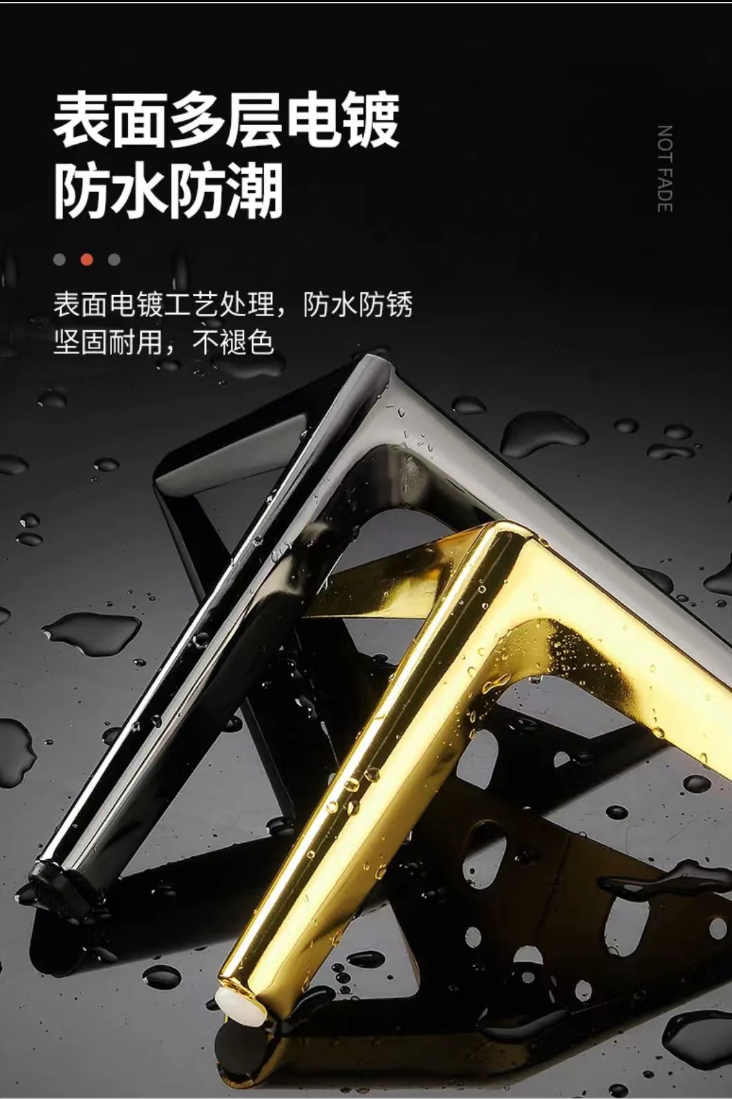 Sofa legs, semi-circular trident legs, table legs, metal furniture legs, bed legs, bedside table legs, coffee table legs, TV cabinet support legs pic 7