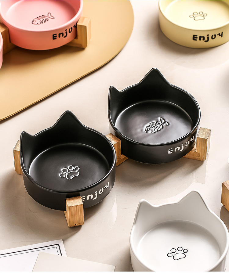 猫耳朵造型宠物食盆宠物用品喂食碗宠物碗宠物自动喂食器宠物食盆实用耐用详情17