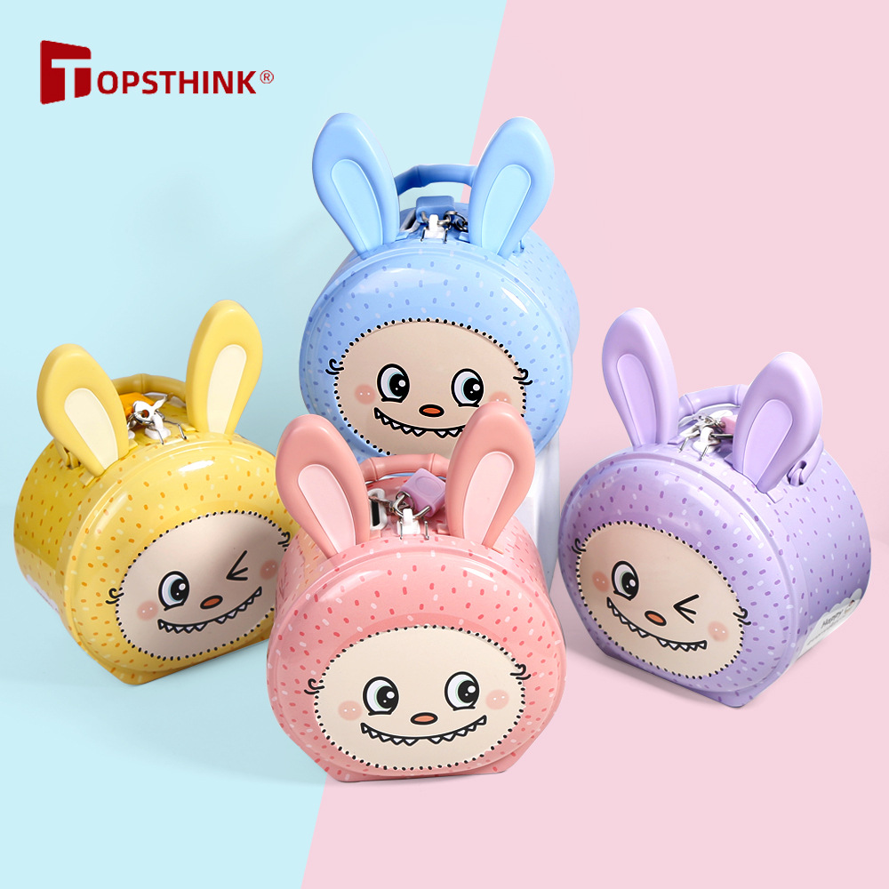 卡通存钱罐小孩女学生可存可取储存罐摆件生日礼物儿童储蓄罐详情1