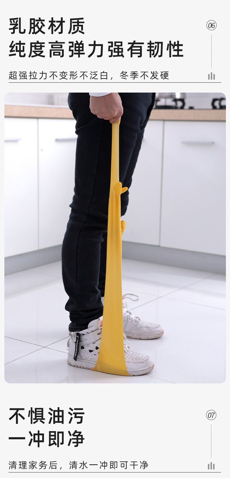 加厚牛筋橡胶手套塑乳胶耐磨洗碗家务劳保洗衣服洗车胶皮防水厨房详情7