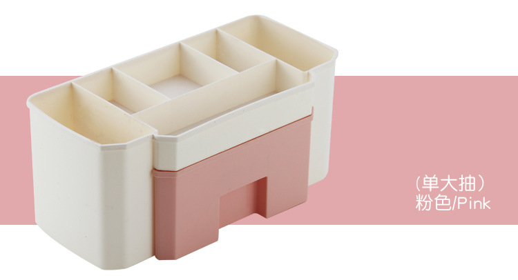 Pull-out cabinet desktop storage box, cosmetics, facial masks, lipsticks, skin care products compartments, plastic storage box, home organization box pic 13