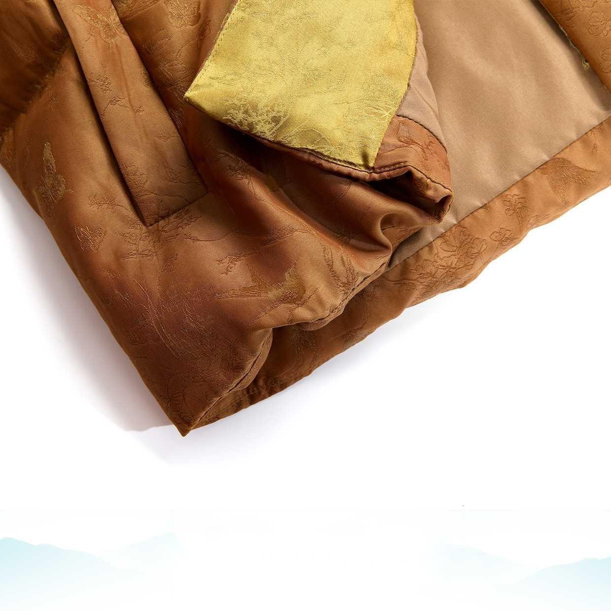 新中式桑蚕丝香云纱羽绒外套女士2025秋冬新款提花复古保暖羽绒服女装羽绒服详情8