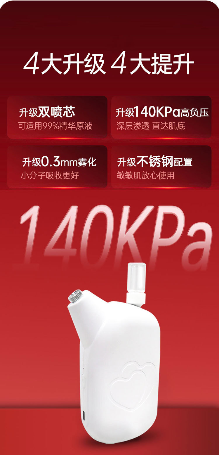 shanilak Cross-border handheld home Facial high-pressure nano Spray Hydrating Beauty Device Water Light Essence is introduced into the oxygen injection device pic 4