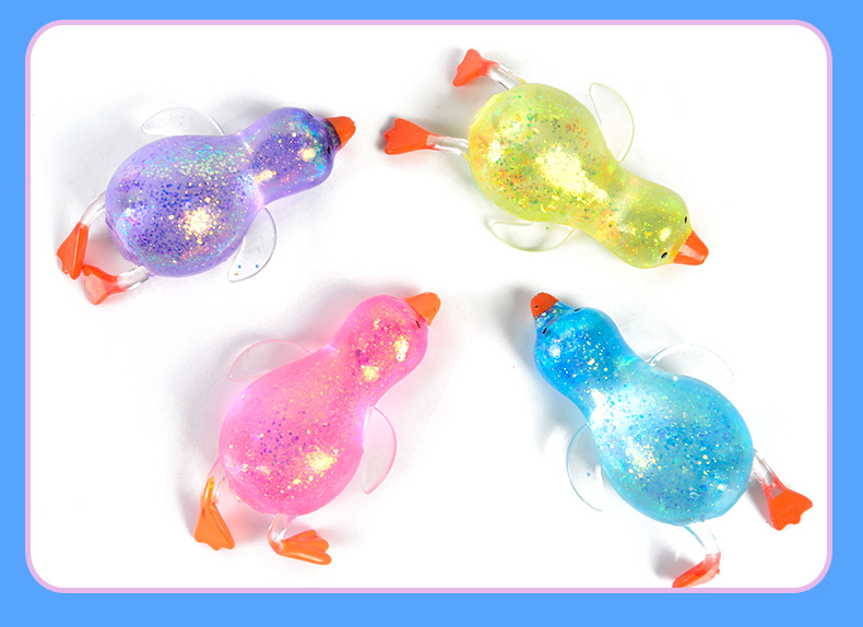 New Maltose Duck, Aurora Gold Powder Crystal Stress-relieving Ball, slow rebound, Pinching Fun Stress-relieving toy factory wholesale pic 8