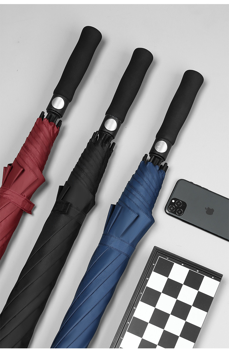 长柄雨伞全自动加固大号商务礼品广告伞批发直杆高尔夫伞定制LOGO详情15