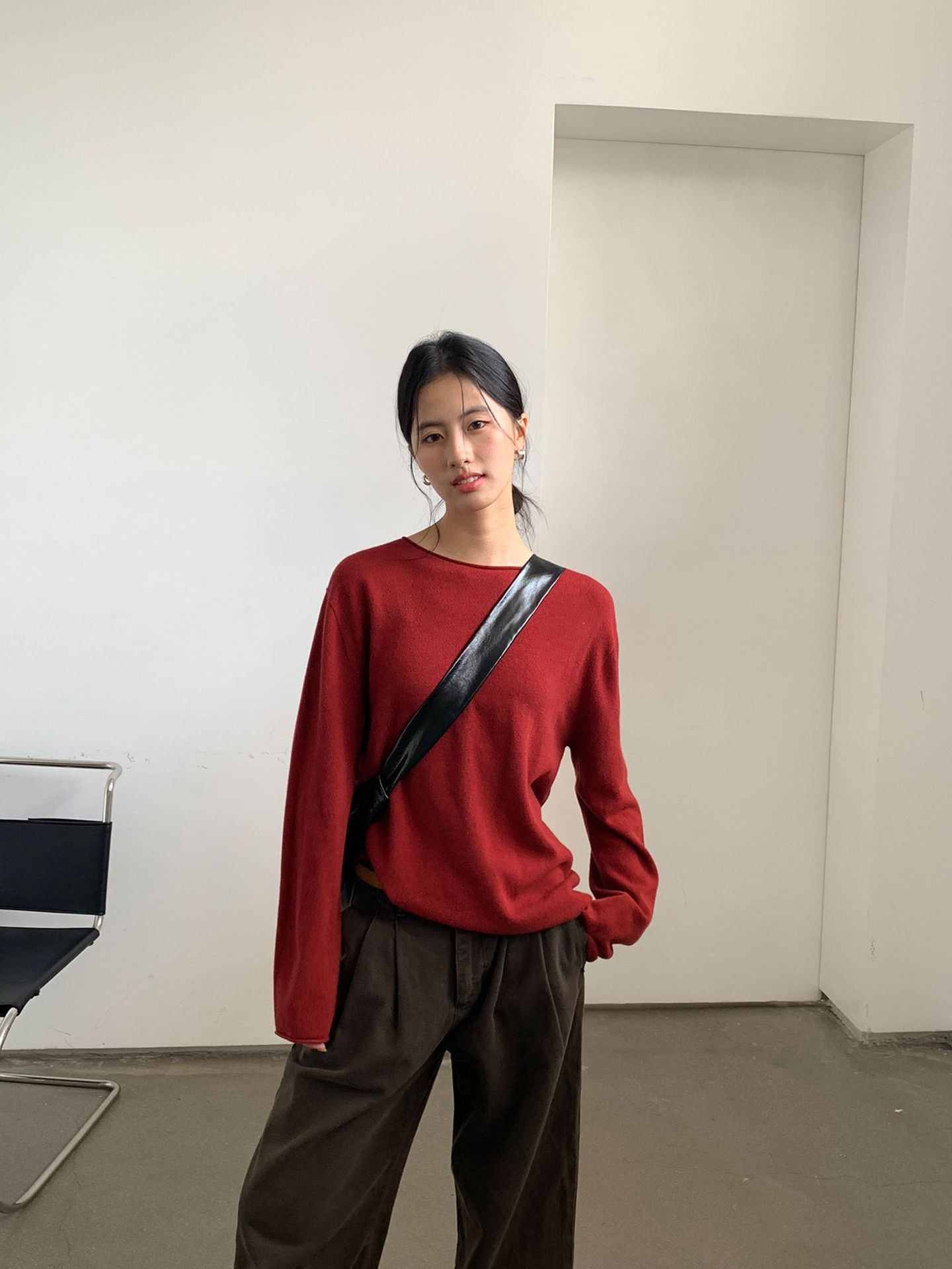 Korean-style seamless one-piece process round-neck pullover cotton and wool sweater, basic base layer for women a1183 in autumn and winter pic 108