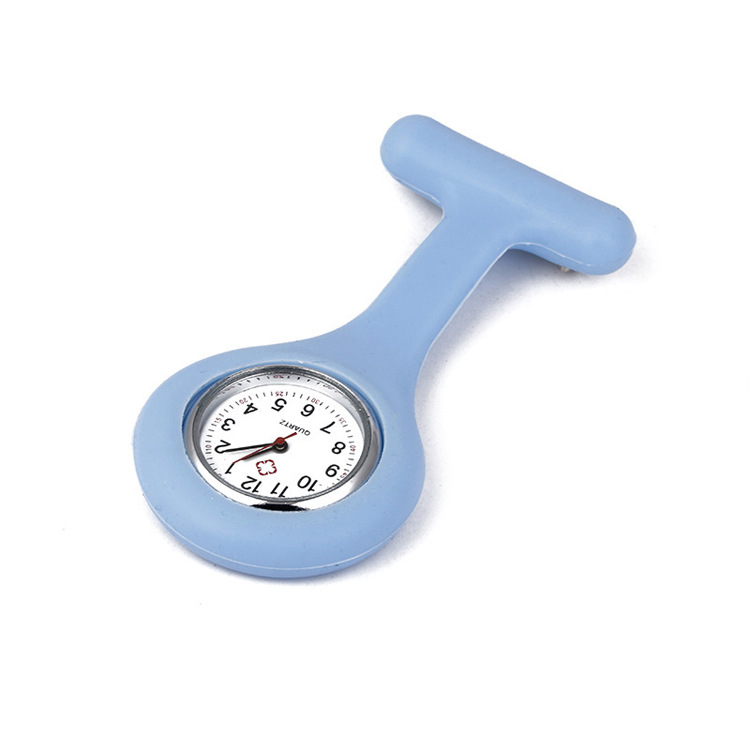 外贸专供硅胶款护士表多种颜色胸表别针挂表医疗礼品护士挂表详情12