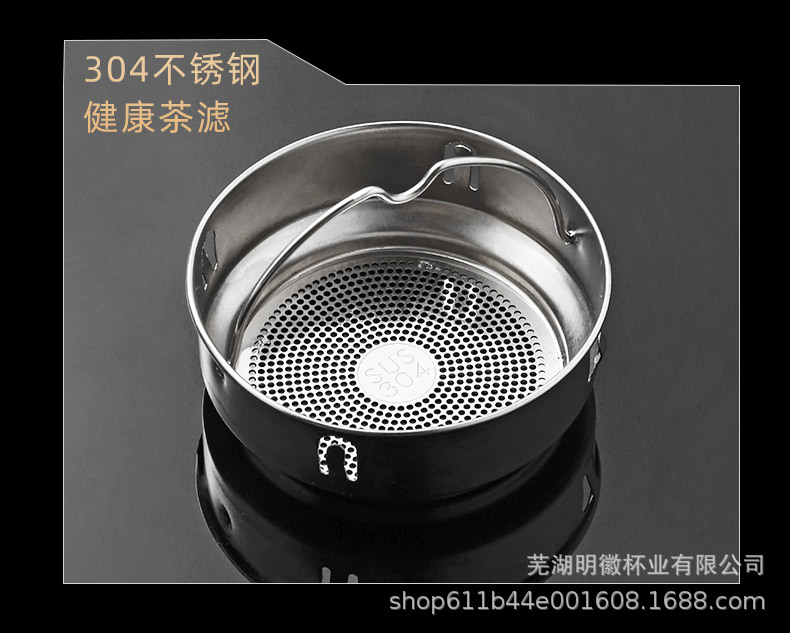 双层高硼硅玻璃杯带把手批发水杯带盖耐高温防烫泡茶杯子开业礼品详情19