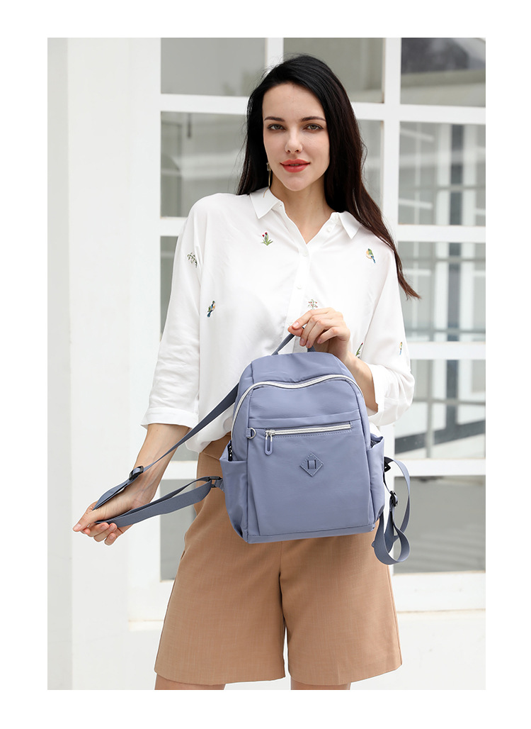 大容量双肩包女士时尚潮流韩版背包防泼水出行旅行包情侣韩版书包详情29