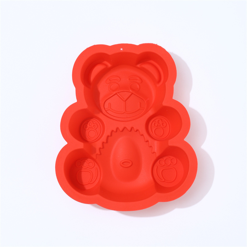 大号熊仔易脱模蛋糕模小熊形状厨房硅胶蛋糕模具厂家批发硅胶烘焙详情2