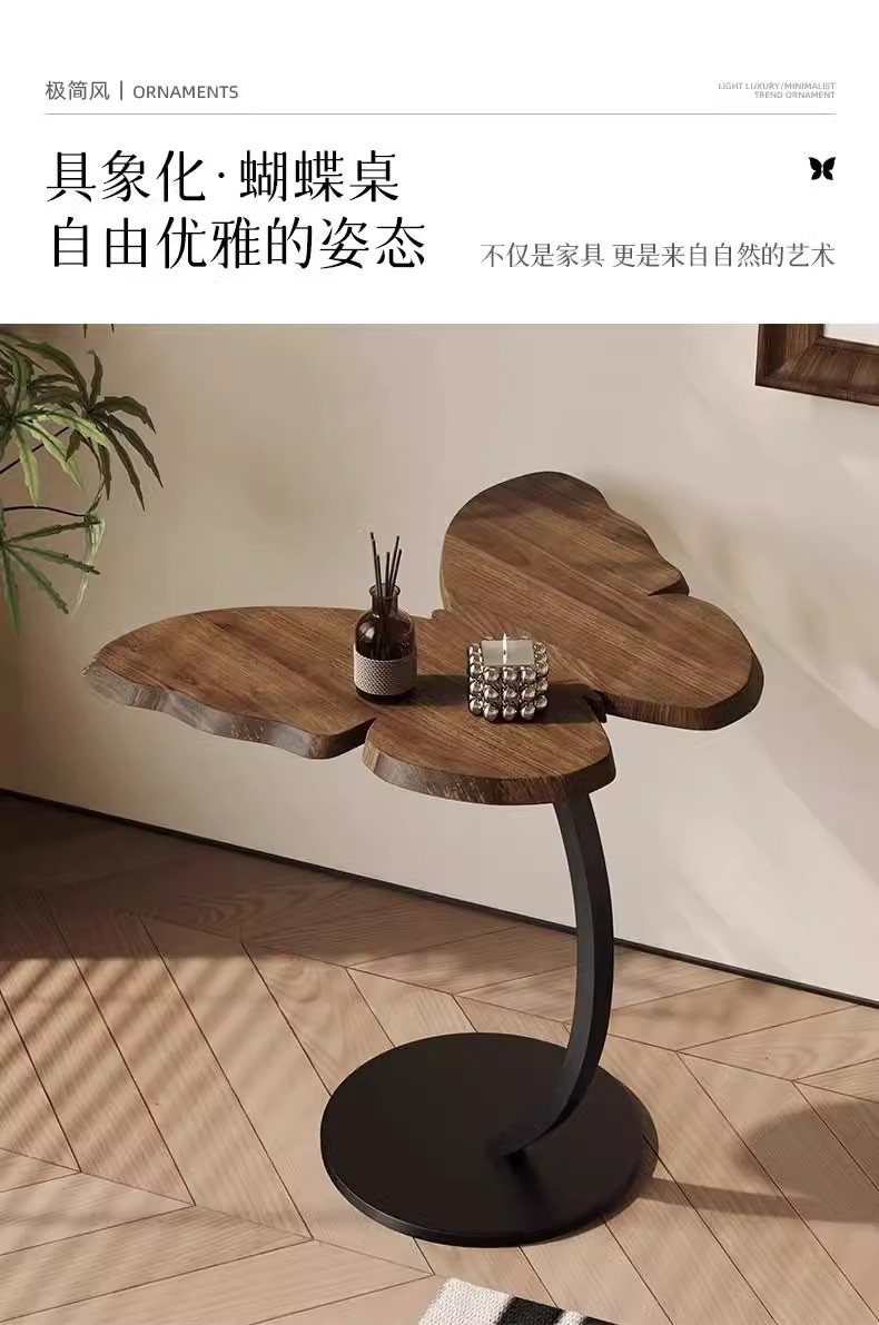 客厅茶桌沙发小茶几卧室床头装饰蝴蝶收纳床边桌阳台休闲小茶桌详情7