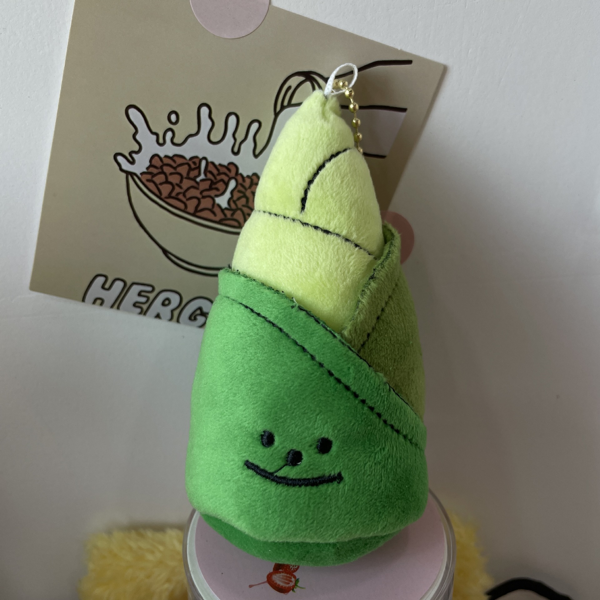 创意卡通可爱萌蔬菜竹笋小挂件毛绒公仔包包挂饰钥匙扣玩偶GJ225详情8