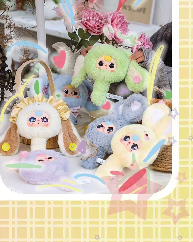 New three-year-old magic mirror, plush blind box, cute little rabbit, functional mirror, trendy toy, plush birthday gift pic 8