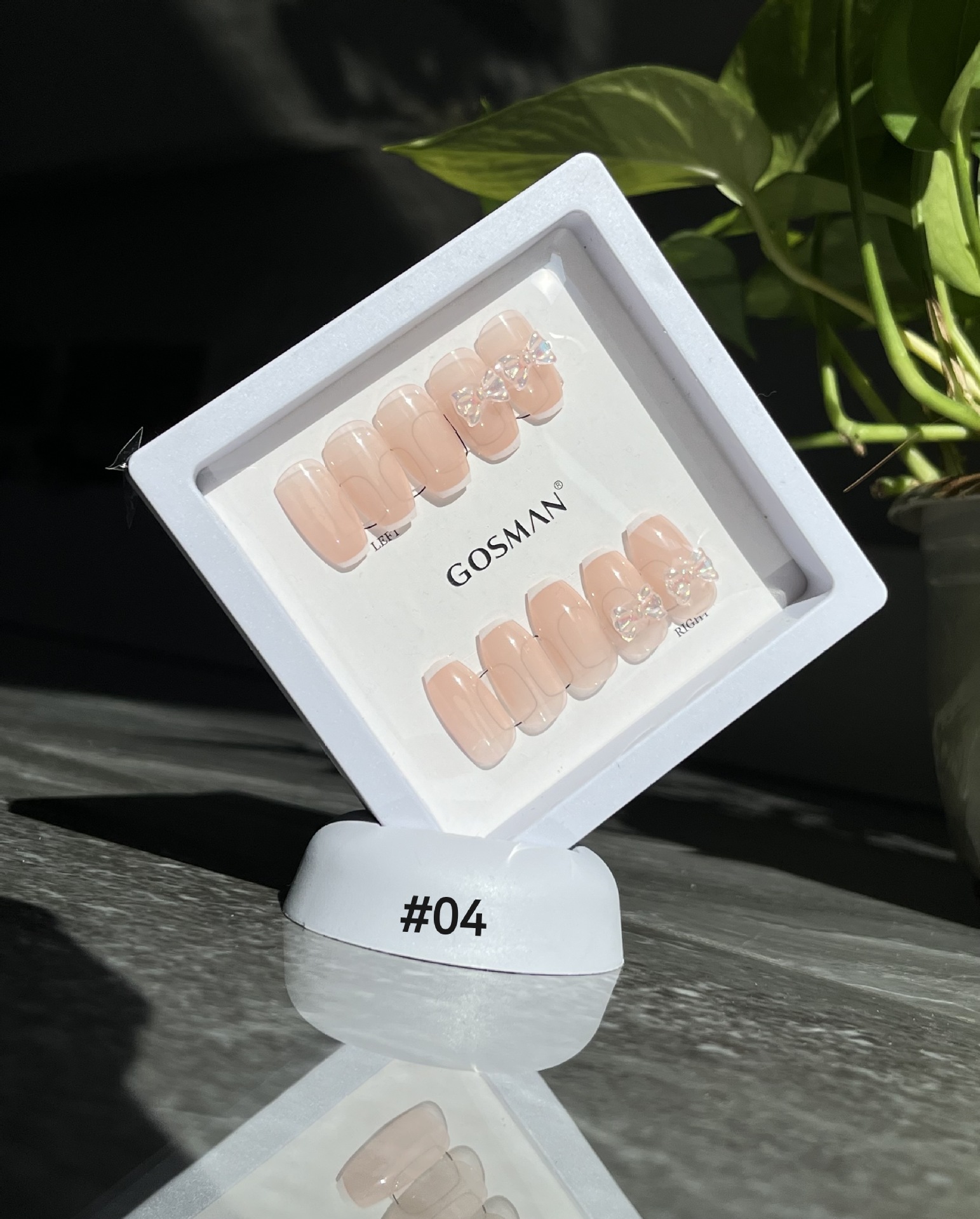 戈斯曼2023新款24片手工穿戴软甲法式中长款温柔气质无痕甲片女美甲贴纸详情20