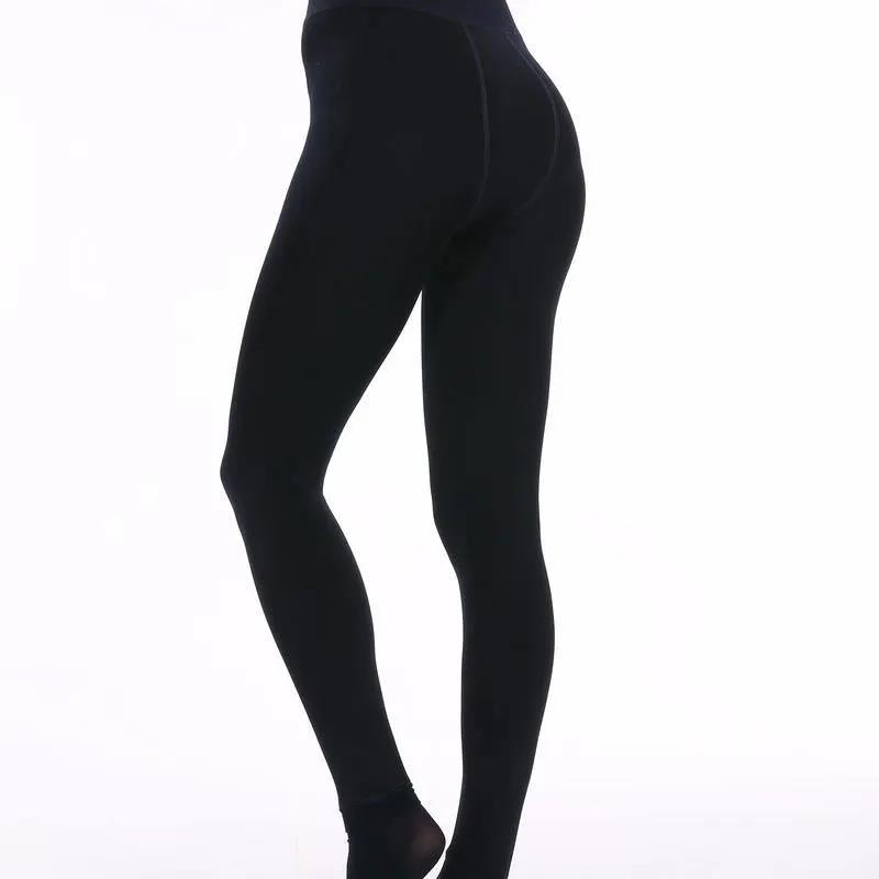珍珠绒打底裤女冬季加绒加厚保暖外穿不起球大码高腰踩脚连裤袜 时尚舒适保暖裤详情9