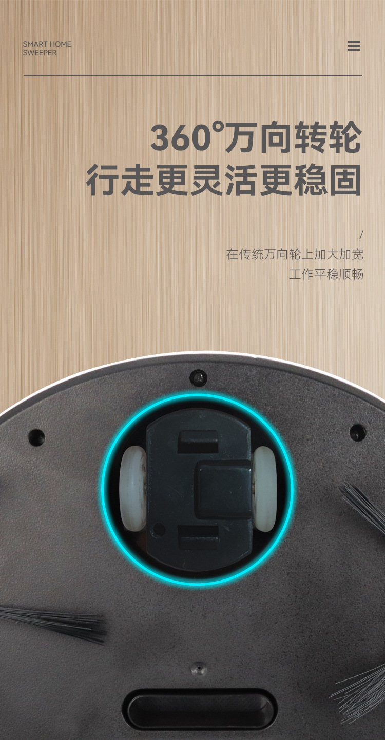 跨境专卖扫地机器人USB充电智能三合一扫吸拖礼品批发详情8