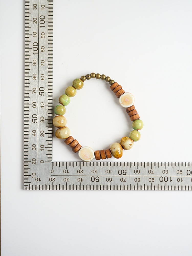 景德镇陶瓷手链薄荷曼波绿国风流行文艺古风串珠中式情侣手串礼物详情1