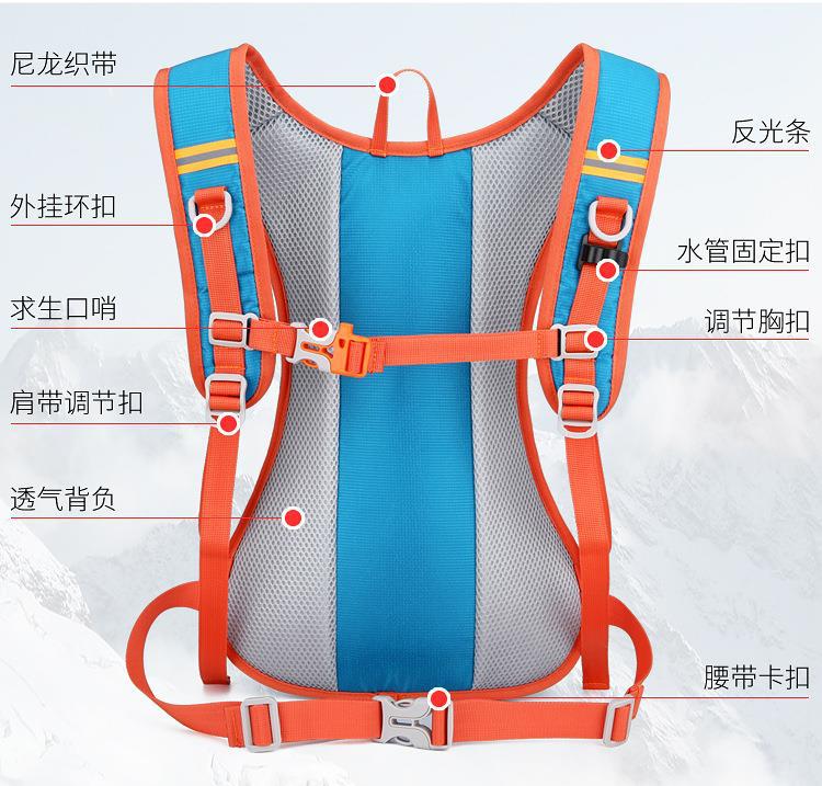 In-stock cross-border outdoor water-resistant bicycle bags, hiking and mountain climbing travel backpacks, cycling backpacks pic 9