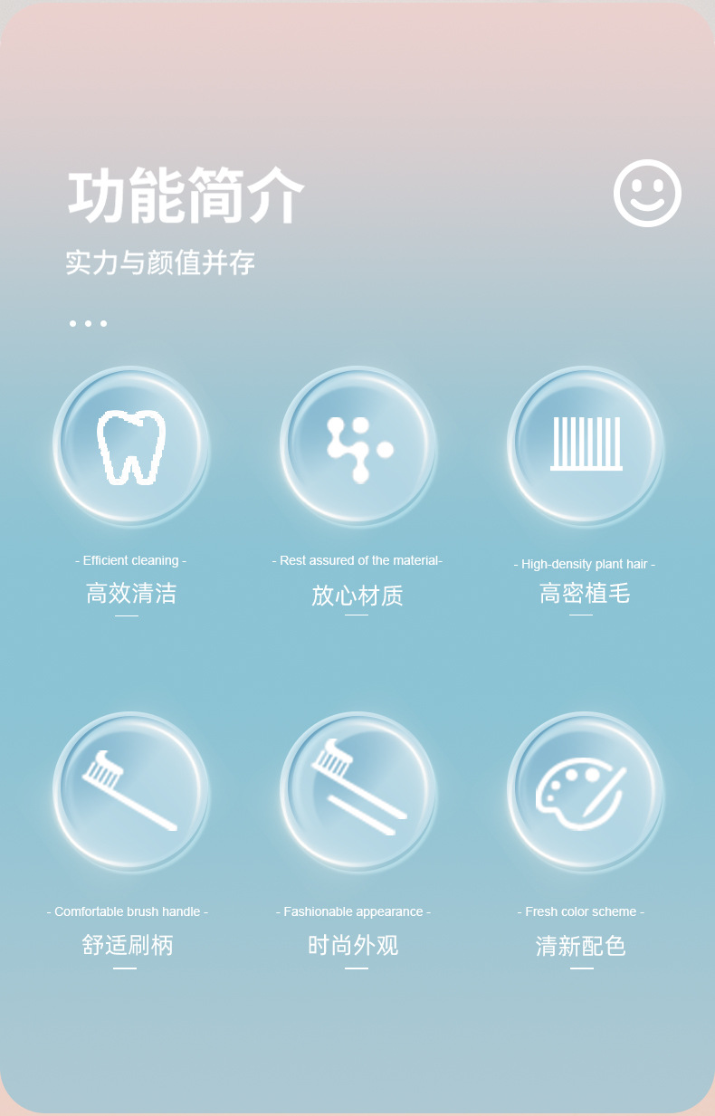 抑菌宽头软毛牙刷独立包装礼盒牙刷家用酒店用牙刷软毛樱花Sakura详情5