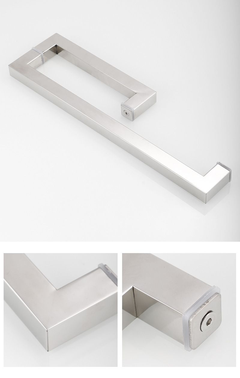 厂家304淋浴房拉手 酒店浴室玻璃门把手 大门推拉门不锈钢拉手详情20