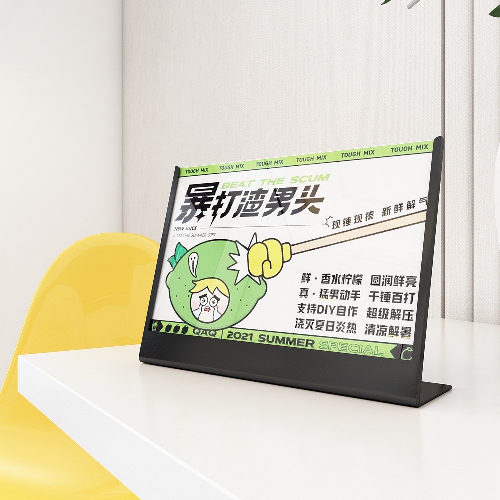 A4 metal table card display board, water sign, A3 standing sign, ordering board, milk tea shop desktop advertising board, wholesale tea drink store dish introduction, standing stand, coffee shop desktop activity notice display table, catering price list display base support pic 3