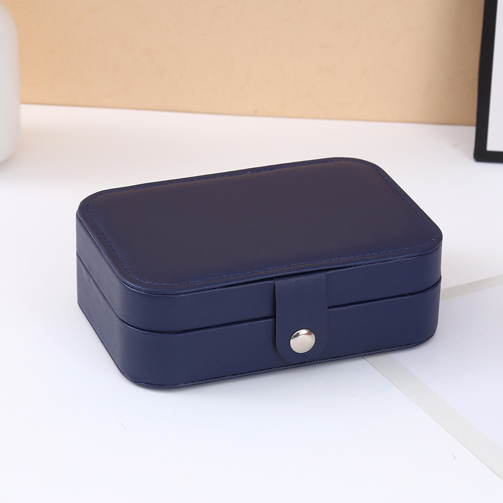 Hot-selling portable, compact and large-capacity jewelry storage box, anti-oxidation travel necklace, earrings, ring, jewelry box, jewelry bag storage box pic 11