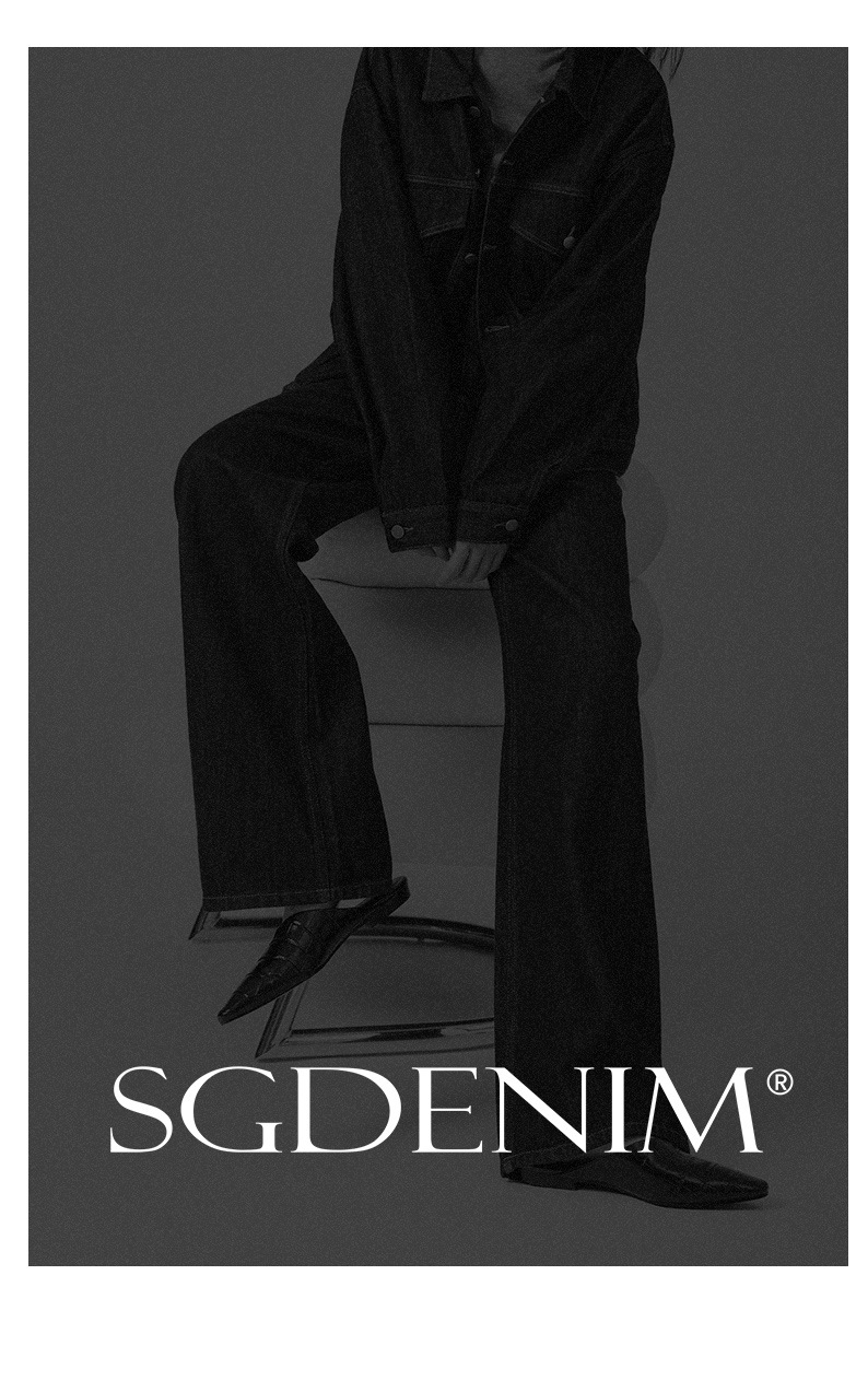 高腰阔腿牛仔裤女 法式松弛感/原色丹宁复古宽松大直筒拖地裤秋冬详情21