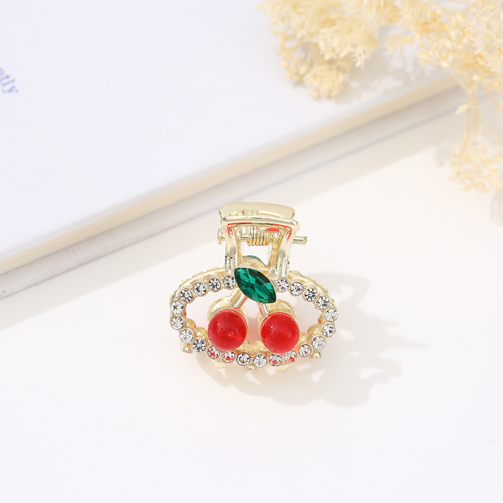 发夹夏季花朵抓夹女 可爱甜美合金半扎发小夹子小女孩鲨鱼夹批发详情21